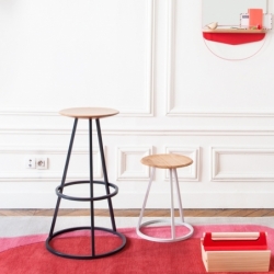 GUSTAVE H65 - Bar Stool - Designer Furniture - Silvera Uk