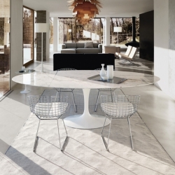 BERTOIA with seat pad - Dining Chair - Designer Furniture - Silvera Uk