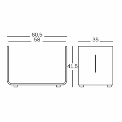 ELYSEE Base module - Shelving - Designer Furniture - Silvera Uk