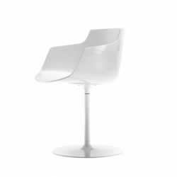 FLOW SLIM COLOR central leg - Dining Armchair - Designer Furniture - Silvera Uk