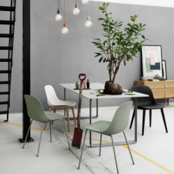 FIBER CHAIR 4 wooden legs - Dining Chair - Designer Furniture - Silvera Uk