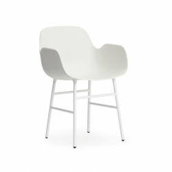 FORM ARMCHAIR steel legs - Dining Armchair - Designer Furniture -  Silvera Uk