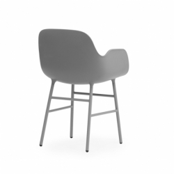 FORM ARMCHAIR steel legs - Dining Armchair - Designer Furniture - Silvera Uk