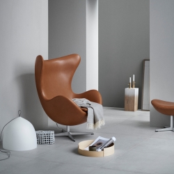 OEUF (EGG) Leather - Easy chair - Designer Furniture - Silvera Uk