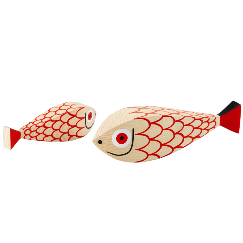 WOODEN DOLL MOTHER FISH & CHILD
