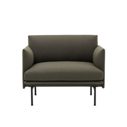 OUTLINE Fabric - Easy chair -  -  Silvera Uk