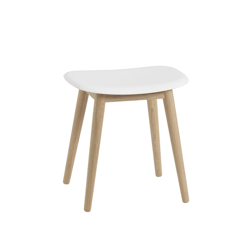 FIBER STOOL wooden legs - Stool - Designer Furniture - Silvera Uk