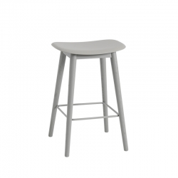 FIBER BAR STOOL wooden legs H65 - Bar Stool - Designer Furniture -  Silvera Uk