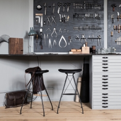 WIRE BARSTOOL LOW - Bar Stool - Designer Furniture - Silvera Uk