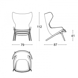 395 P22 - Easy chair - Designer Furniture - Silvera Uk