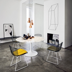 SAARINEN Arabescato marble - Dining Table - Designer Furniture - Silvera Uk