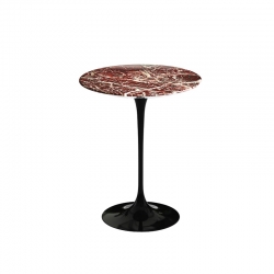 SAARINEN Rosso Rubino marble - Side Table - Showrooms -  Silvera Uk