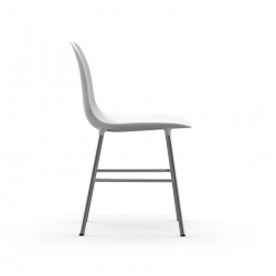 FORM CHAIR chrome base - Dining Chair - Designer Furniture - Silvera Uk