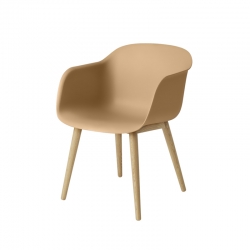 FIBER ARMCHAIR 4 wooden legs - Dining Armchair - Designer Furniture -  Silvera Uk