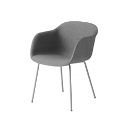 FIBER ARMCHAIR 4 Steel legs fabric shell - Dining Armchair - Designer Furniture -  Silvera Uk