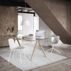 FIBER CHAIR 4 Steel legs - Dining Chair - Designer Furniture - Silvera Uk