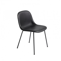 FIBER CHAIR 4 steel legs leather shell - Dining Chair - Designer Furniture -  Silvera Uk