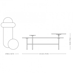 PALETTE JH7 - Coffee Table - Designer Furniture - Silvera Uk