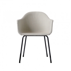 HARBOUR Fabric shell/ Steel legs - Dining Armchair - Designer Furniture -  Silvera Uk