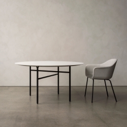 HARBOUR Fabric shell/ Steel legs - Dining Armchair - Designer Furniture - Silvera Uk