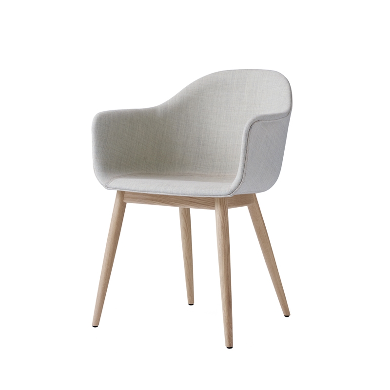 HARBOUR Fabric shell/ wooden legs - Dining Armchair - Designer Furniture - Silvera Uk