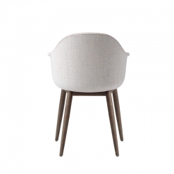 HARBOUR Fabric shell/ wooden legs - Dining Armchair - Designer Furniture - Silvera Uk