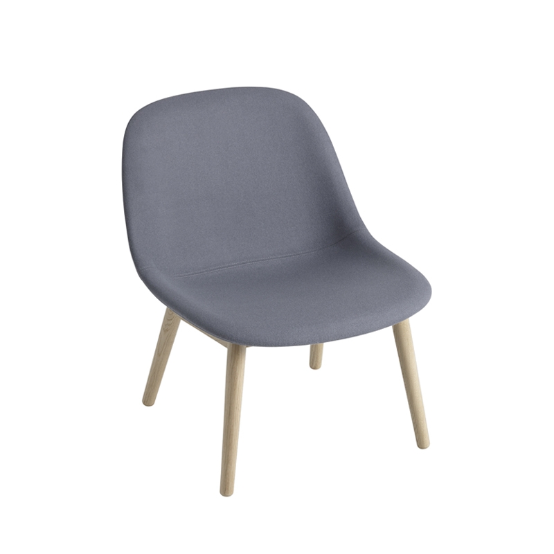 FIBER LOUNGE Fabric shell/ wooden legs - Easy chair - Designer Furniture - Silvera Uk