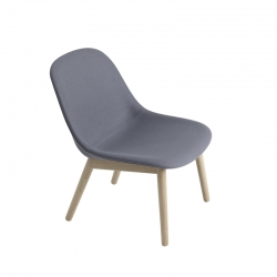 FIBER LOUNGE Fabric shell/ wooden legs - Easy chair - Designer Furniture - Silvera Uk