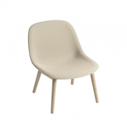 FIBER LOUNGE Fabric shell/ wooden legs - Easy chair - Designer Furniture -  Silvera Uk