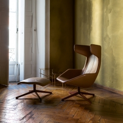 TAKE A LINE FOR A WALK leather - Easy chair - Designer Furniture - Silvera Uk