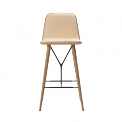 SPINE  BARSTOOL with backrest - Bar Stool - Designer Furniture -  Silvera Uk
