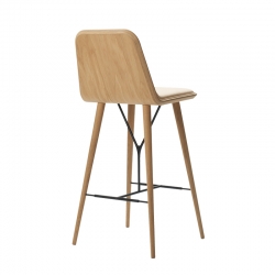 SPINE  BARSTOOL with backrest - Bar Stool - Designer Furniture - Silvera Uk