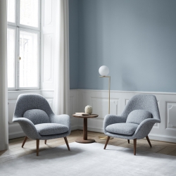 SWOON LOUNGE & OTTOMAN - Easy chair - Designer Furniture - Silvera Uk