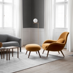 SWOON LOUNGE & OTTOMAN - Easy chair - Designer Furniture - Silvera Uk