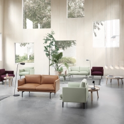 OUTLINE STUDIO Fabric - Easy chair - Designer Furniture - Silvera Uk