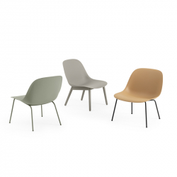 FIBER LOUNGE Steel legs - Easy chair - Designer Furniture - Silvera Uk
