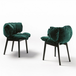 BLU VELVET - Dining Chair - Designer Furniture - Silvera Uk
