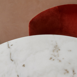 HARBOUR COLUMN round marble - Dining Table - Designer Furniture - Silvera Uk