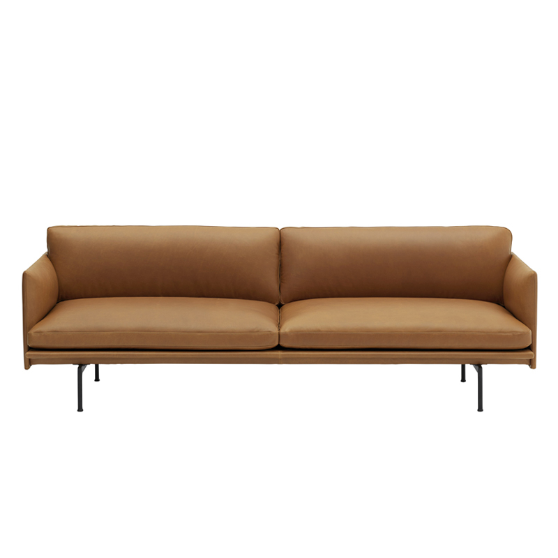 OUTLINE 3 seater leather - Sofa - Designer Furniture - Silvera Uk