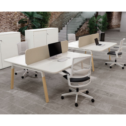 ATREO WOOD Bench - Office Desk - Silvera Contract - Silvera Uk