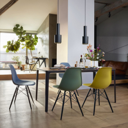 EAMES PLASTIC CHAIR DSW Golden maple - Dining Chair - Designer Furniture - Silvera Uk