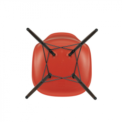 EAMES PLASTIC CHAIR DSW Dark maple - Dining Chair - Designer Furniture - Silvera Uk