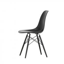EAMES PLASTIC CHAIR DSW Black maple - Dining Chair - Designer Furniture - Silvera Uk