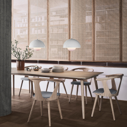 IN BETWEEN SK2 Fabric seat - Dining Armchair - Designer Furniture - Silvera Uk