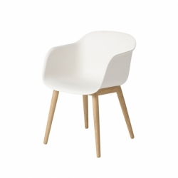FIBER ARMCHAIR 4 wooden legs - Dining Armchair - Designer Furniture -  Silvera Uk