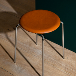 DOT leather seat - Stool - Designer Furniture - Silvera Uk