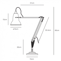 ORIGINAL 1227 - Desk Lamp - Designer Lighting - Silvera Uk