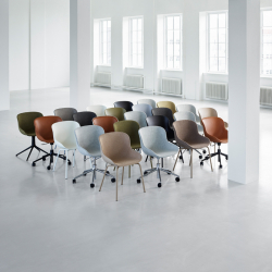 HYG swivel 4 leg - Dining Chair - Designer Furniture - Silvera Uk