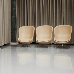 HYG HIGH swivel fabric - Easy chair - Designer Furniture - Silvera Uk
