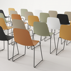 MAARTEN PLASTIC 4 legs - Dining Chair - Designer Furniture - Silvera Uk